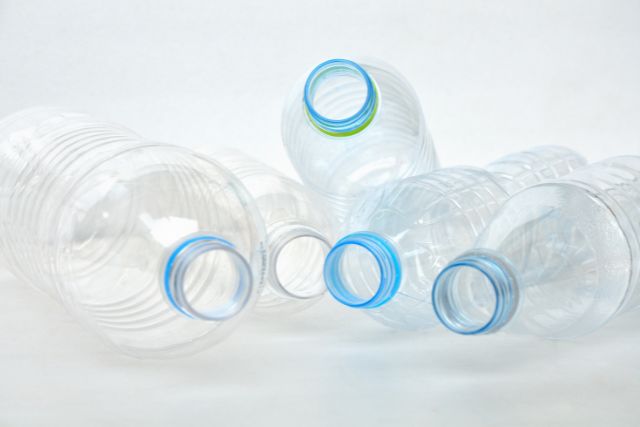 Bottles made out of polycarbonate plastic.
